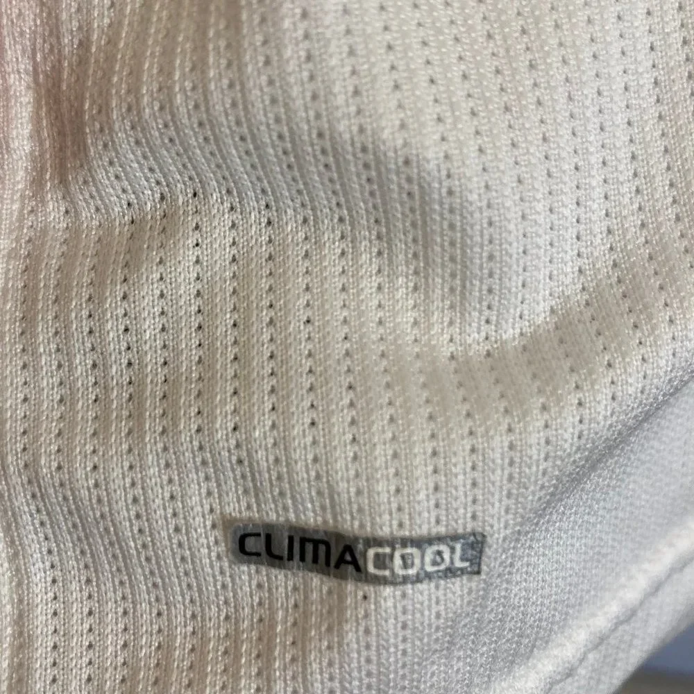 Adidas Climacool Long Sleeve Golf Men's Athletic Shirt, White, 1/4 Button, sz XL